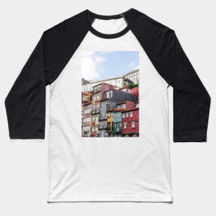 Colored Houses in Porto, Portugal Baseball T-Shirt